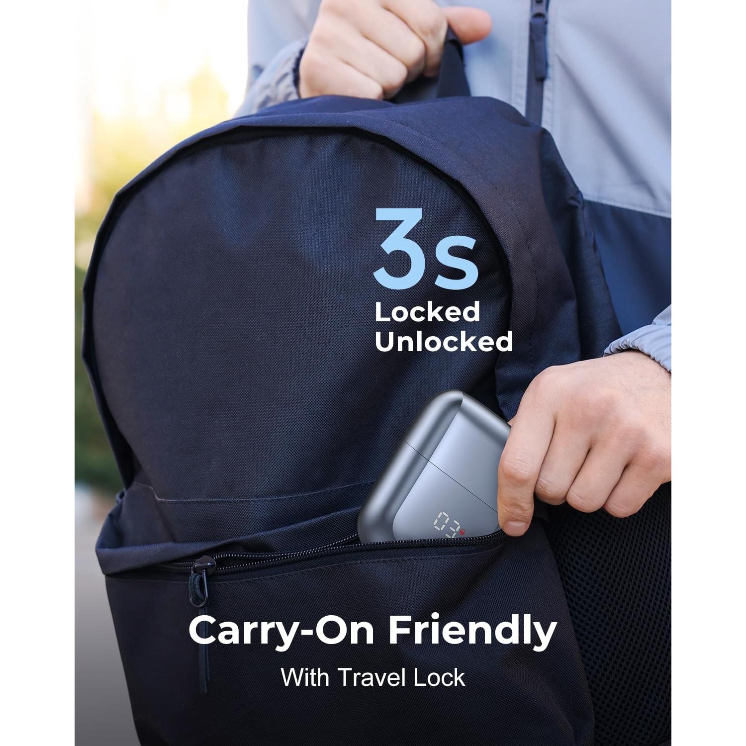 Afeitadora eléctrica Walumen RMS-9703 mini recargable IPX7