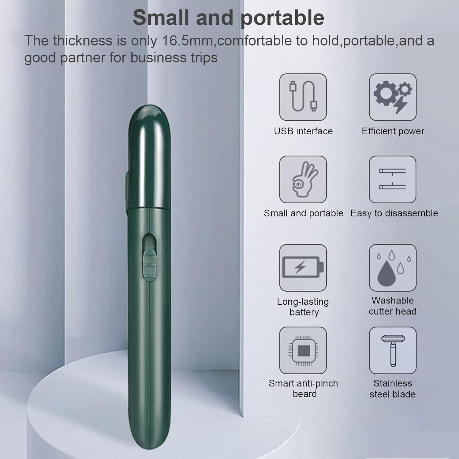 Afeitadora Eléctrica de Lámina LinMei para Hombres Verde