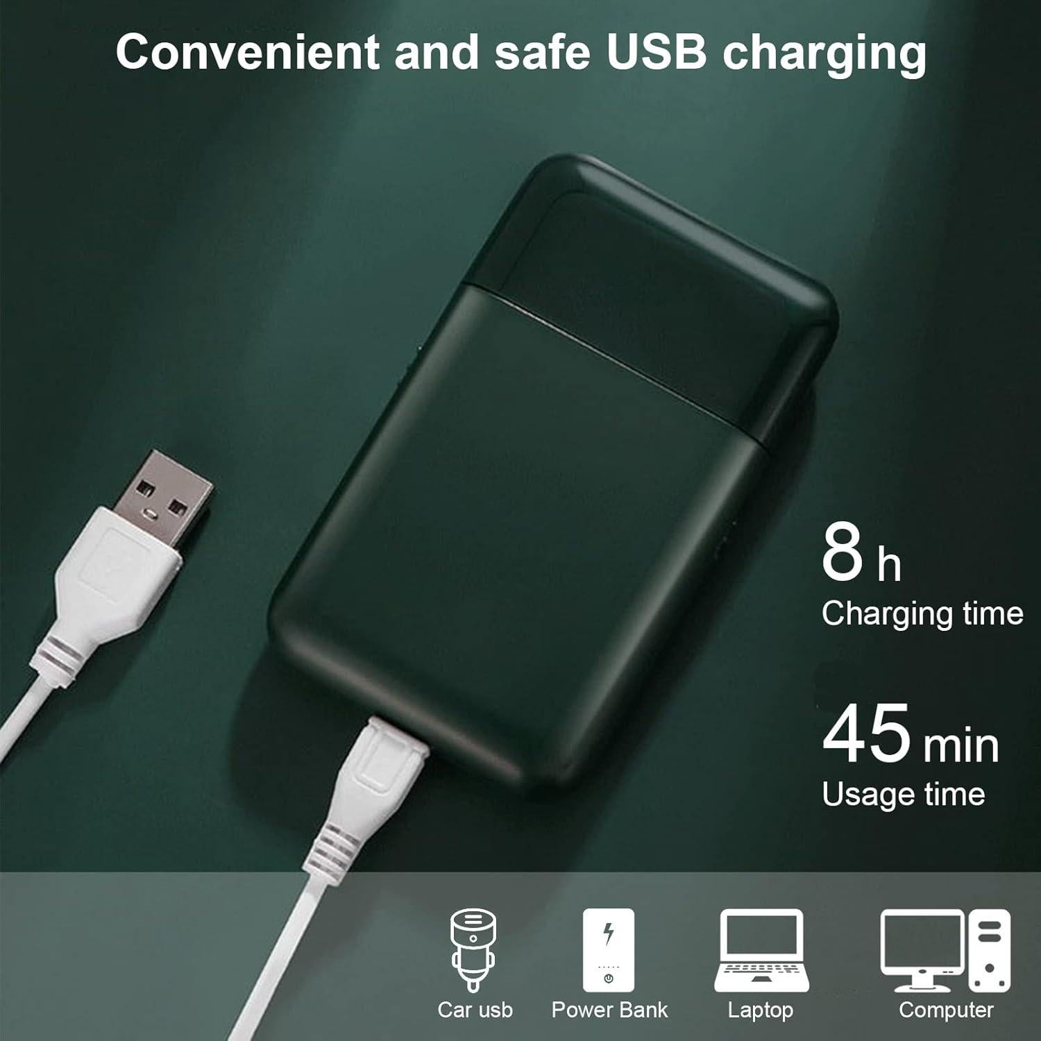 Afeitadora Eléctrica de Lámina LinMei para Hombres Verde