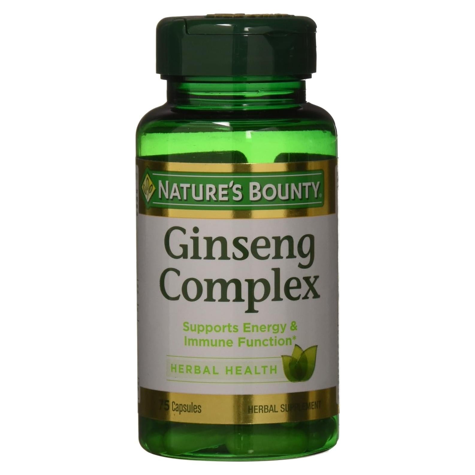 Complejo de Ginseng Nature's Bounty 75 Cápsulas Inmunidad