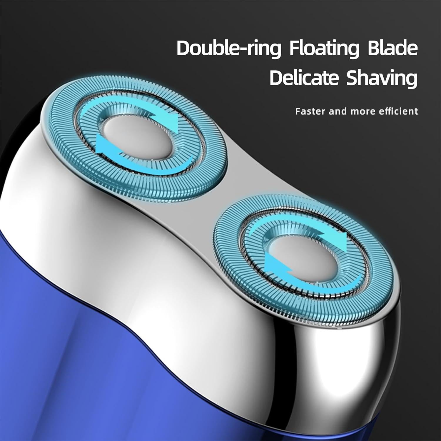 Afeitadora Eléctrica Mini ChicVogue Doble Cabezal USB Impermeable