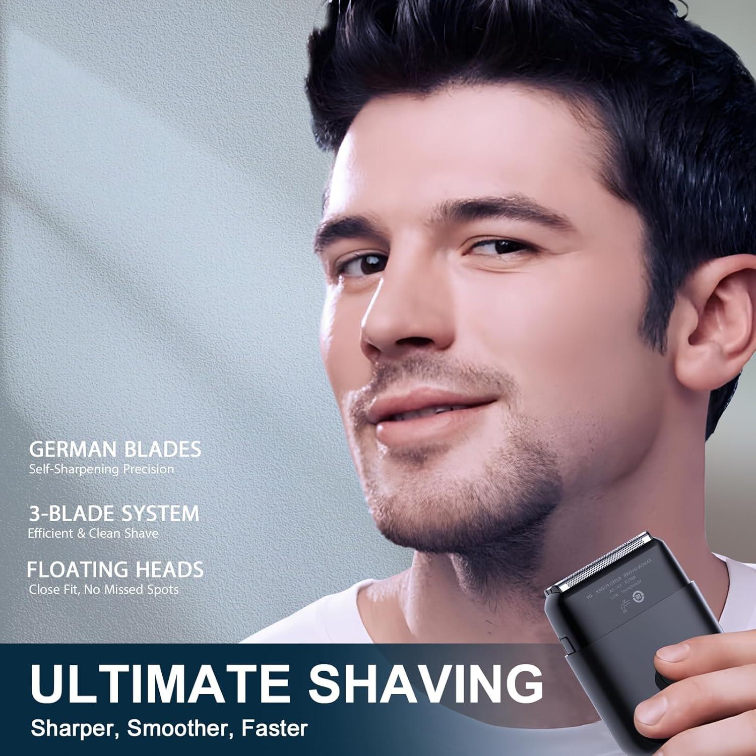 Afeitadora eléctrica portátil Baodaadan R01 IPX7 recargable