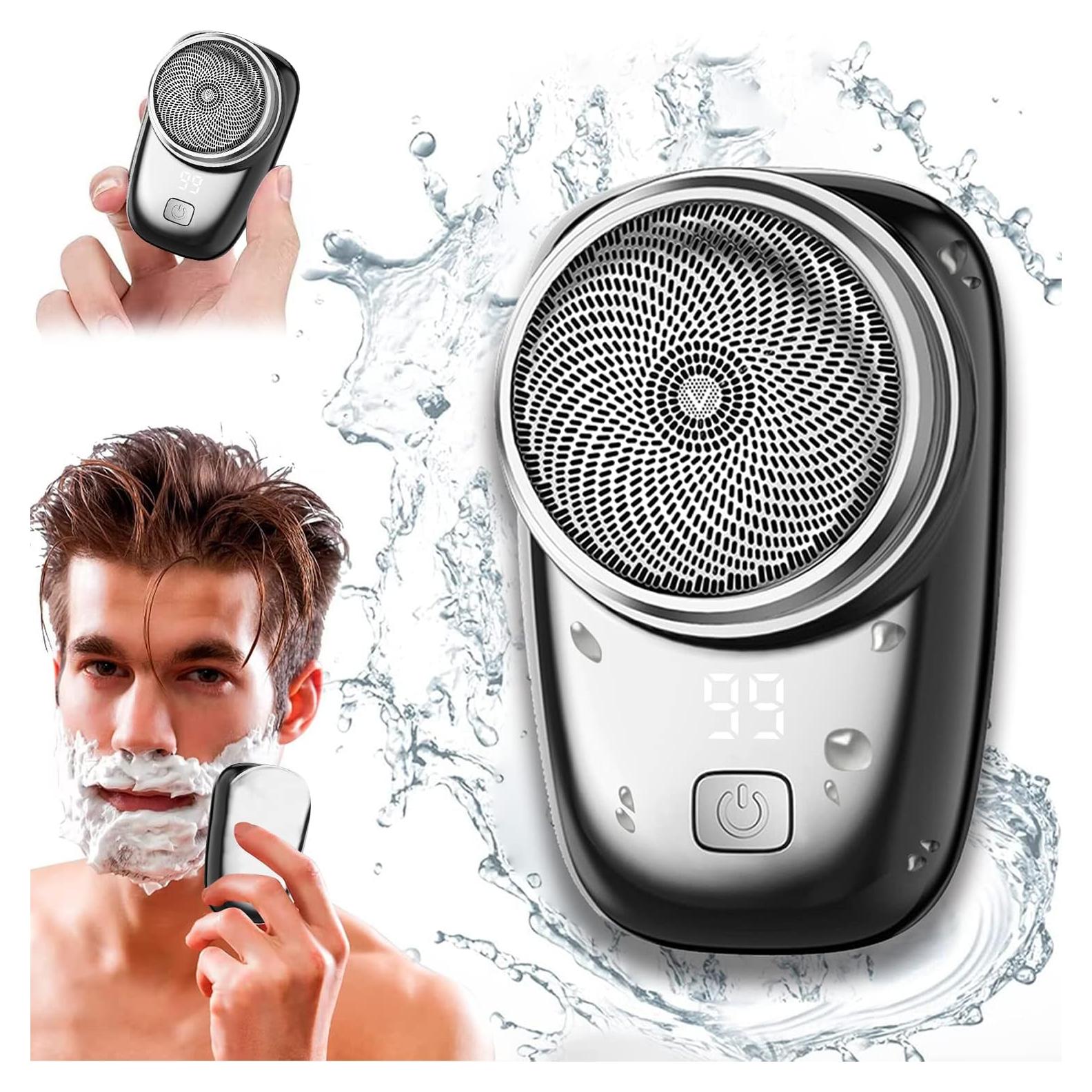 Afeitadora Eléctrica Mini Portátil OFHADF Recargable IPX7