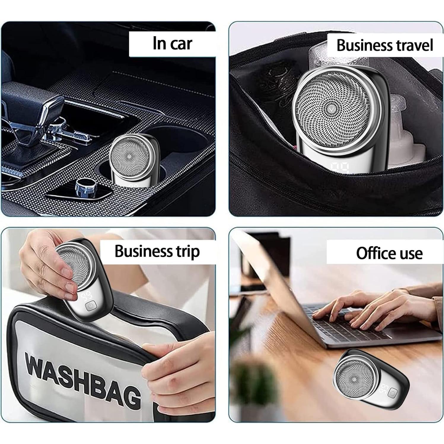 Afeitadora Eléctrica Mini Portátil OFHADF Recargable IPX7