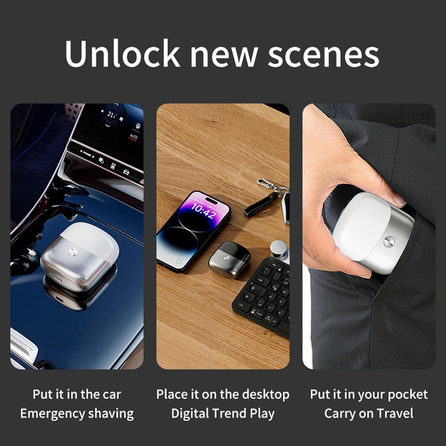 Afeitadora Eléctrica Portátil LAIKME TY-600 Doble Cabezal IPX7