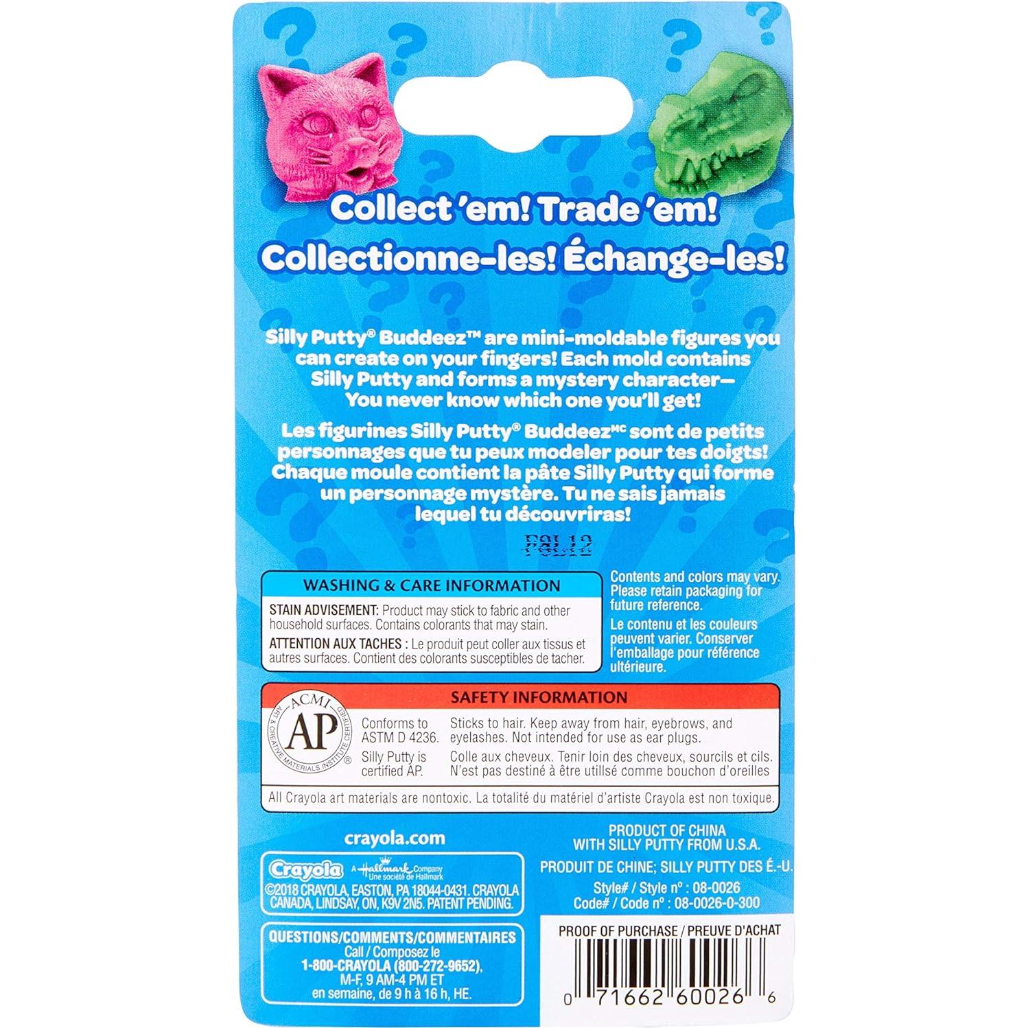 Silly Putty Buddeez Crayola Juguete Sorpresa 4+ Años