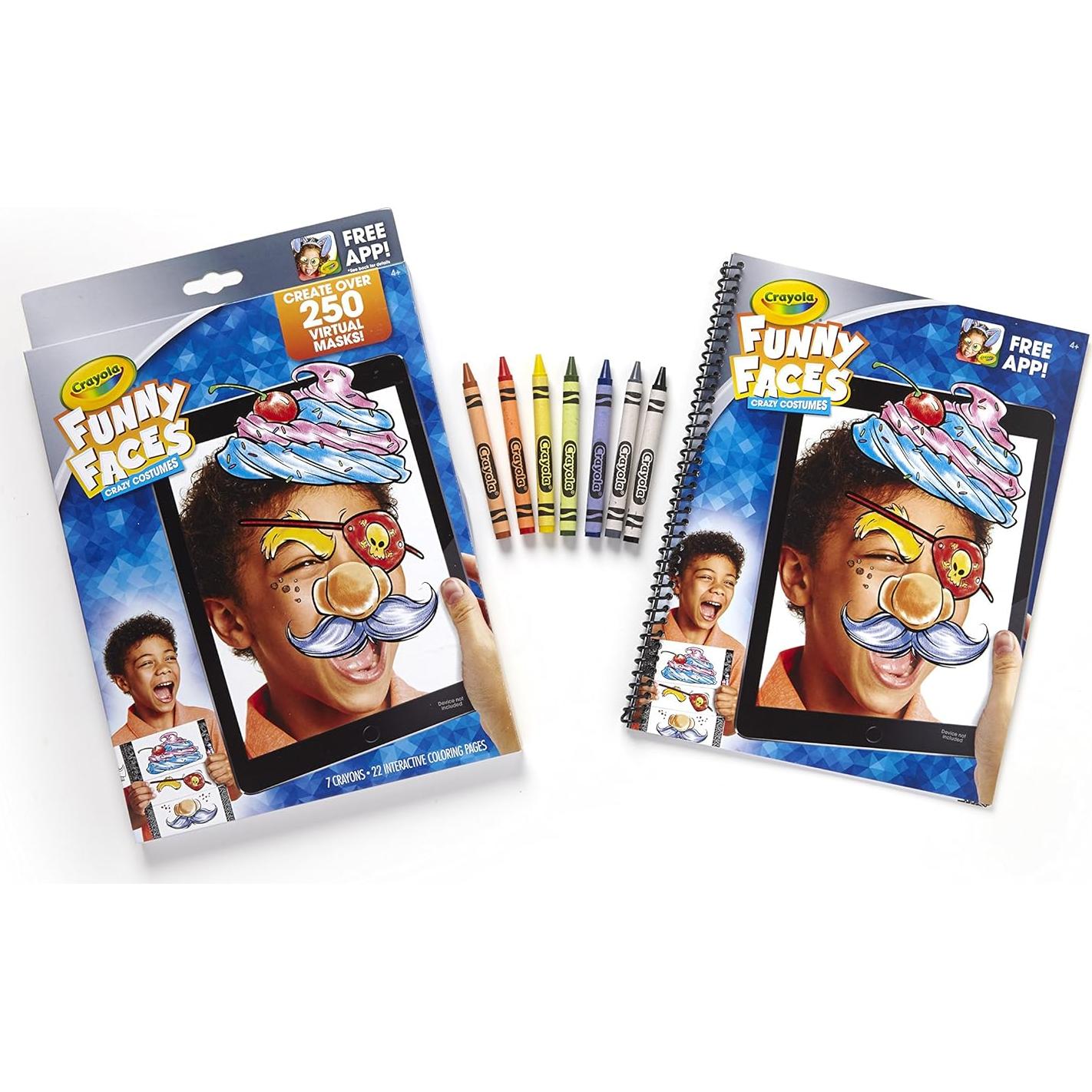 Libro para Colorear Crayola Caras Divertidas 22 Páginas