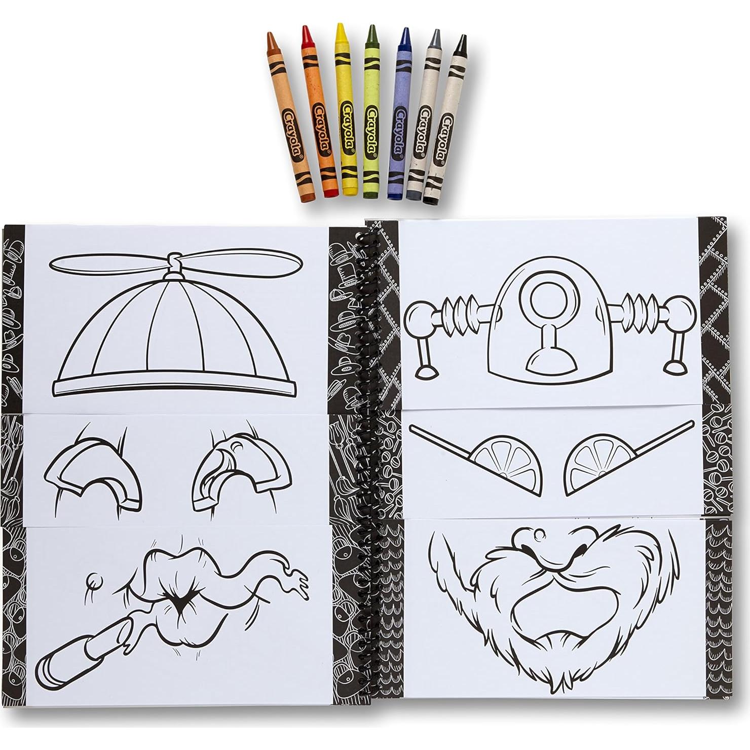 Libro para Colorear Crayola Caras Divertidas 22 Páginas