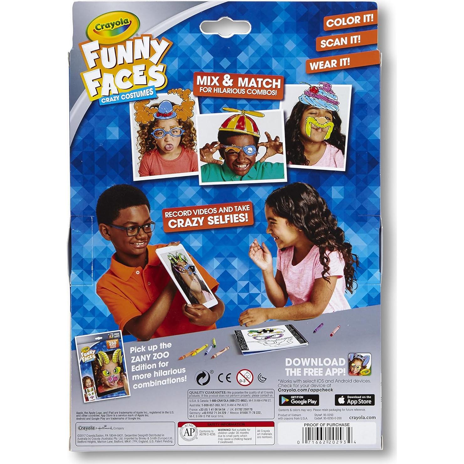 Libro para Colorear Crayola Caras Divertidas 22 Páginas