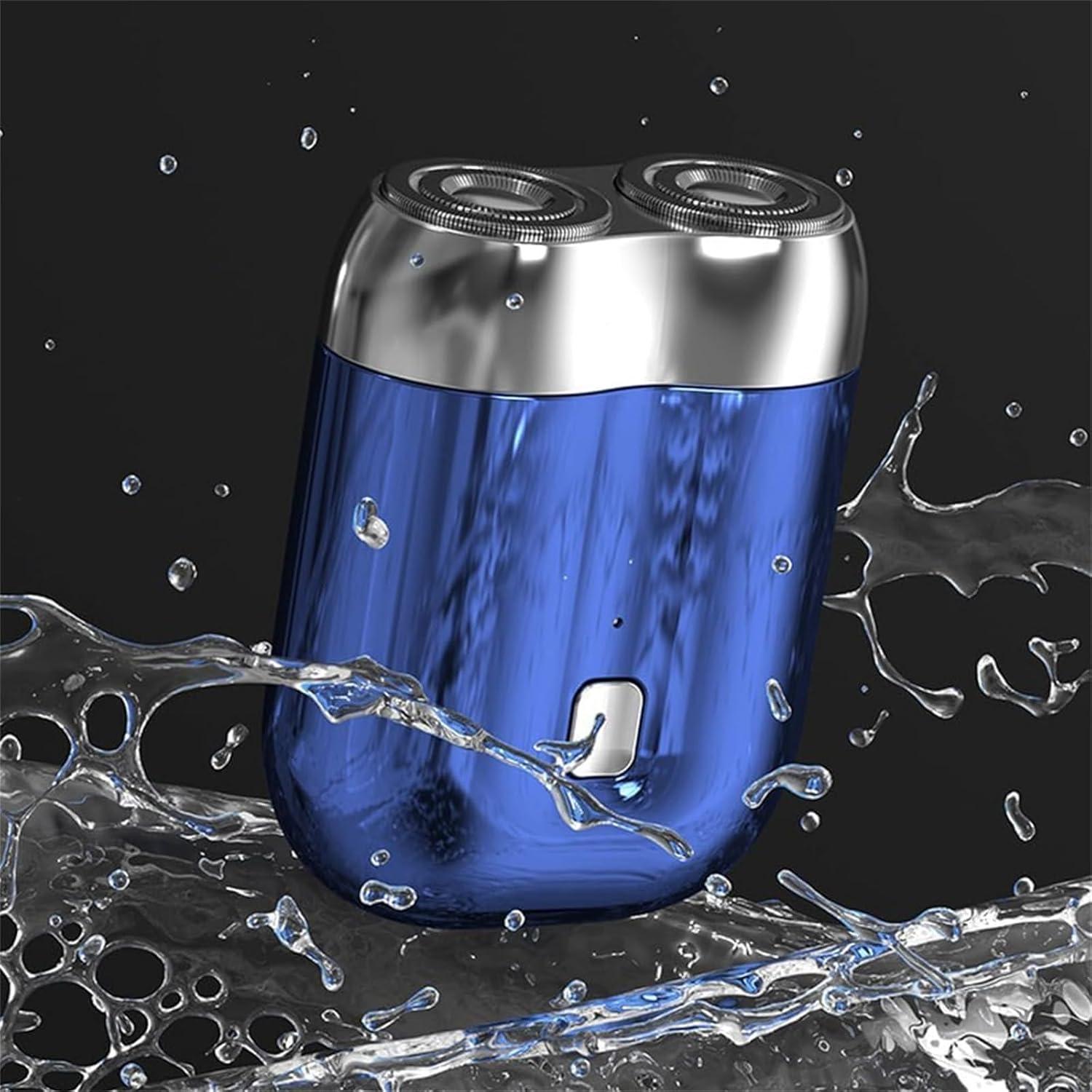 Mini Afeitadora Eléctrica Doble Cabezal Genérico Gris