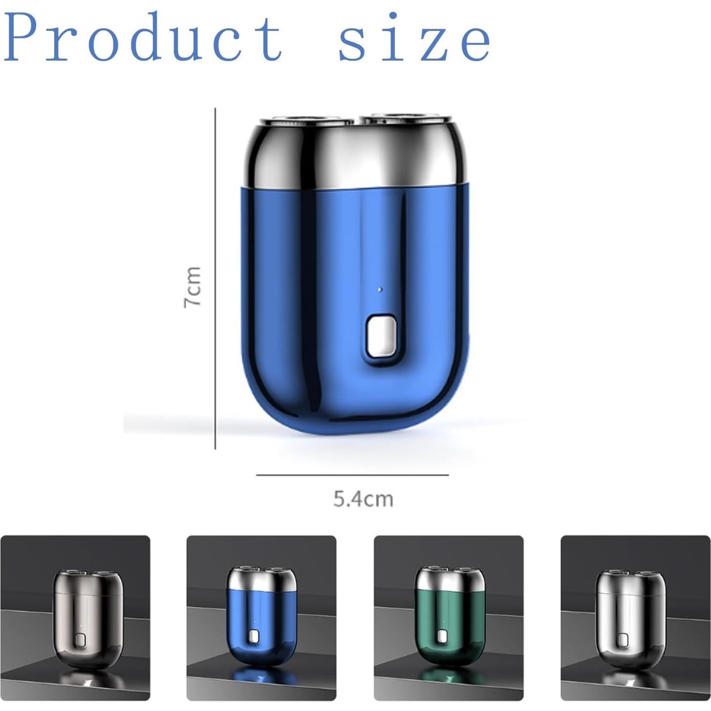 Afeitadora Eléctrica Mini Doble Cabezal Genérico Azul