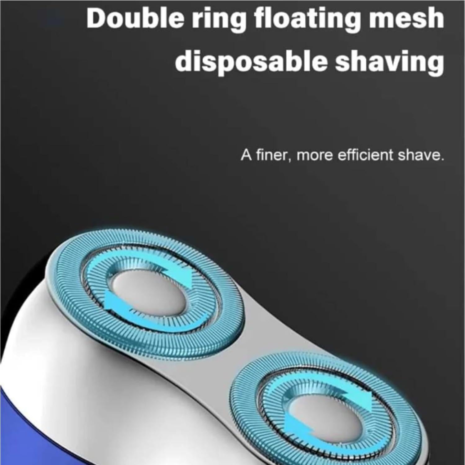 Afeitadora Eléctrica Mini Doble Cabezal Yunbim USB 64g