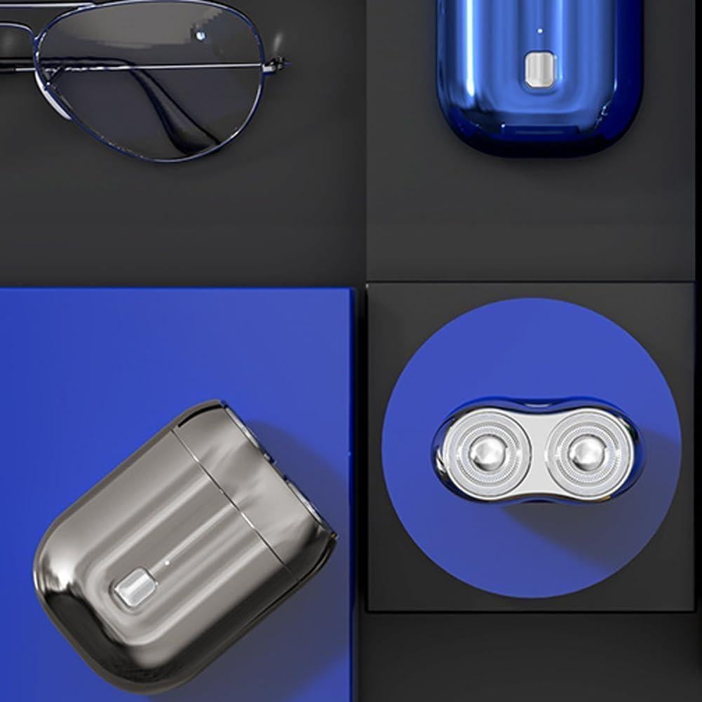 Afeitadora Eléctrica Mini Doble Cabezal Yunbim USB 64g