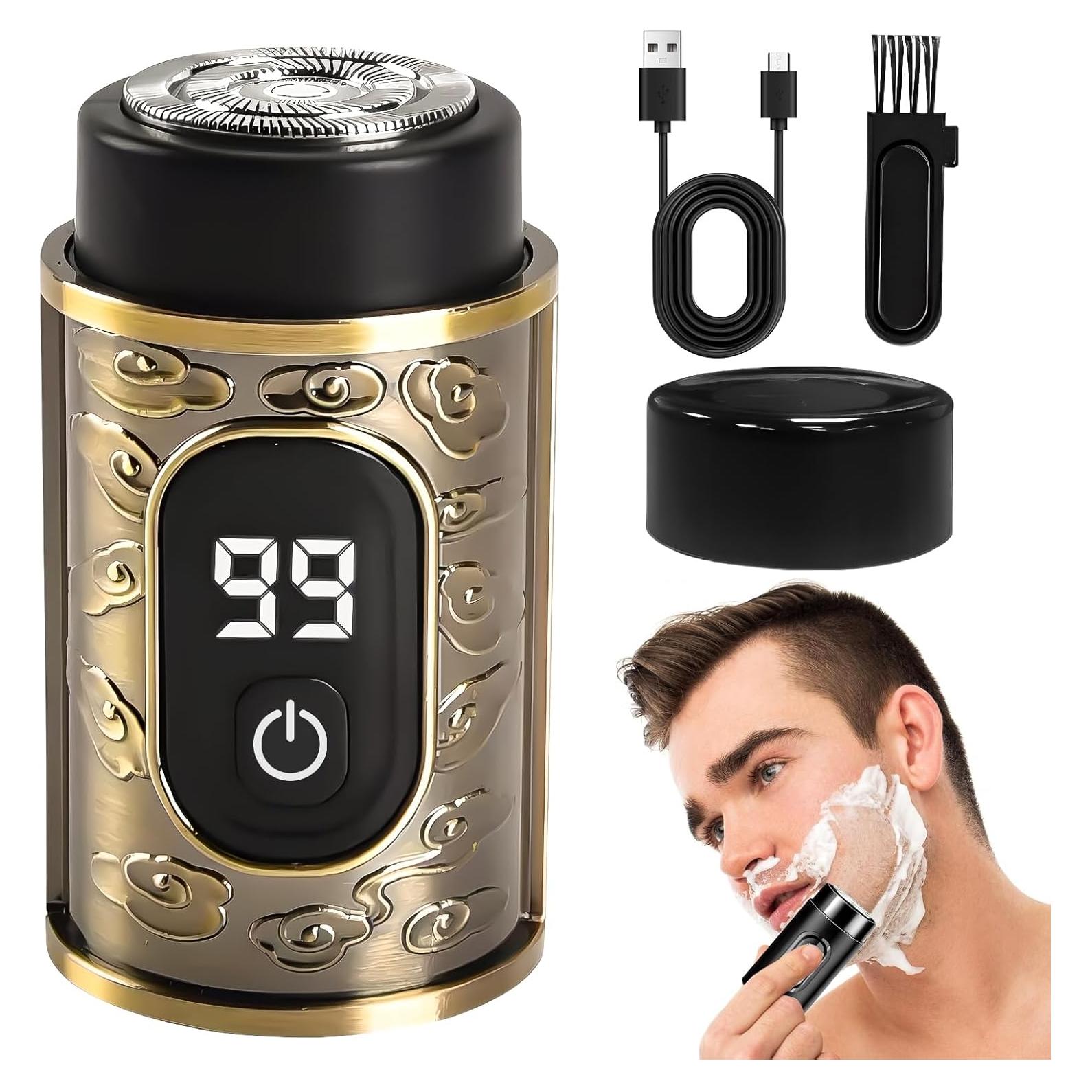 Mini Afeitadora Eléctrica Portátil WUSAIRX Bronce 3W Impermeable