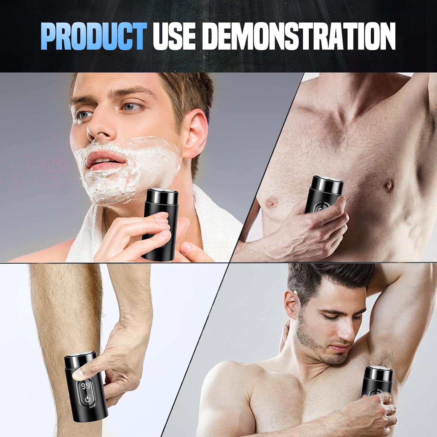 Mini Afeitadora Eléctrica Portátil WUSAIRX Bronce 3W Impermeable