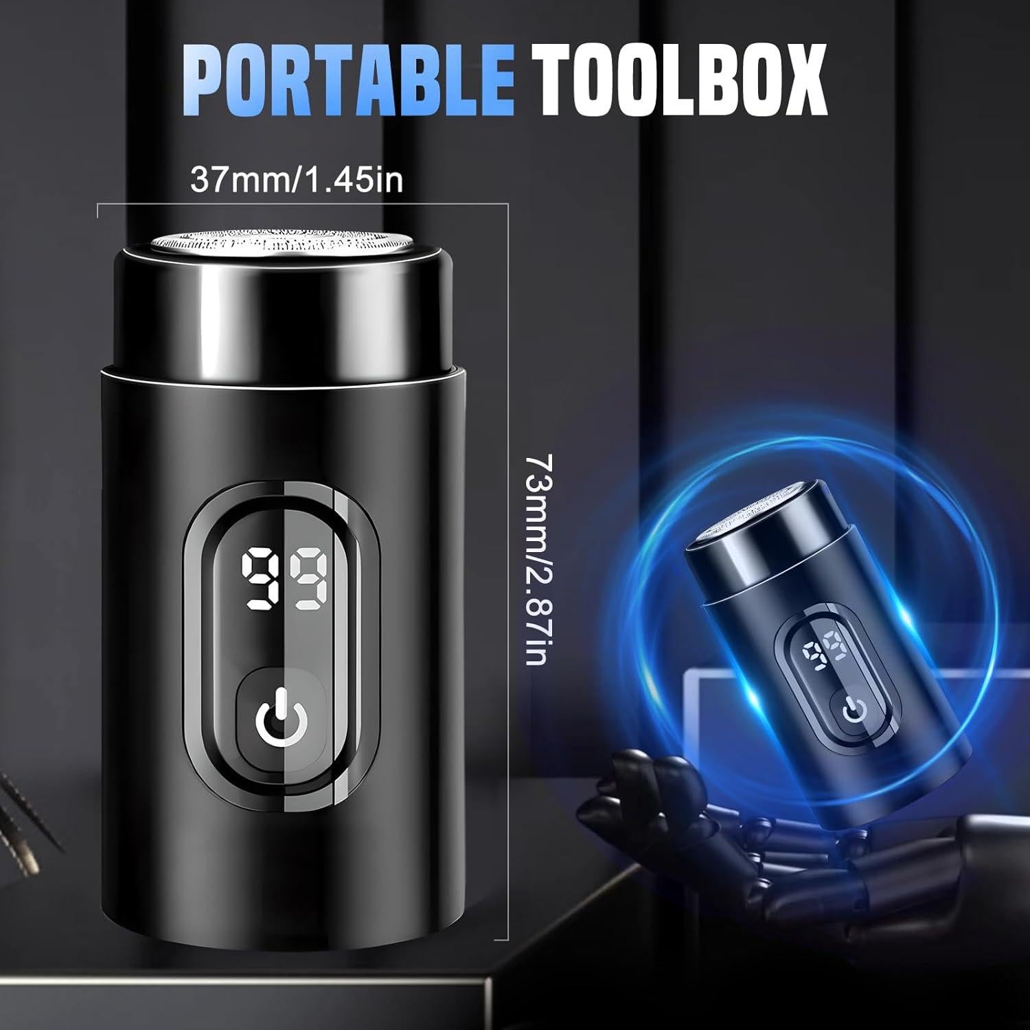 Mini Afeitadora Eléctrica Portátil WUSAIRX Bronce 3W Impermeable