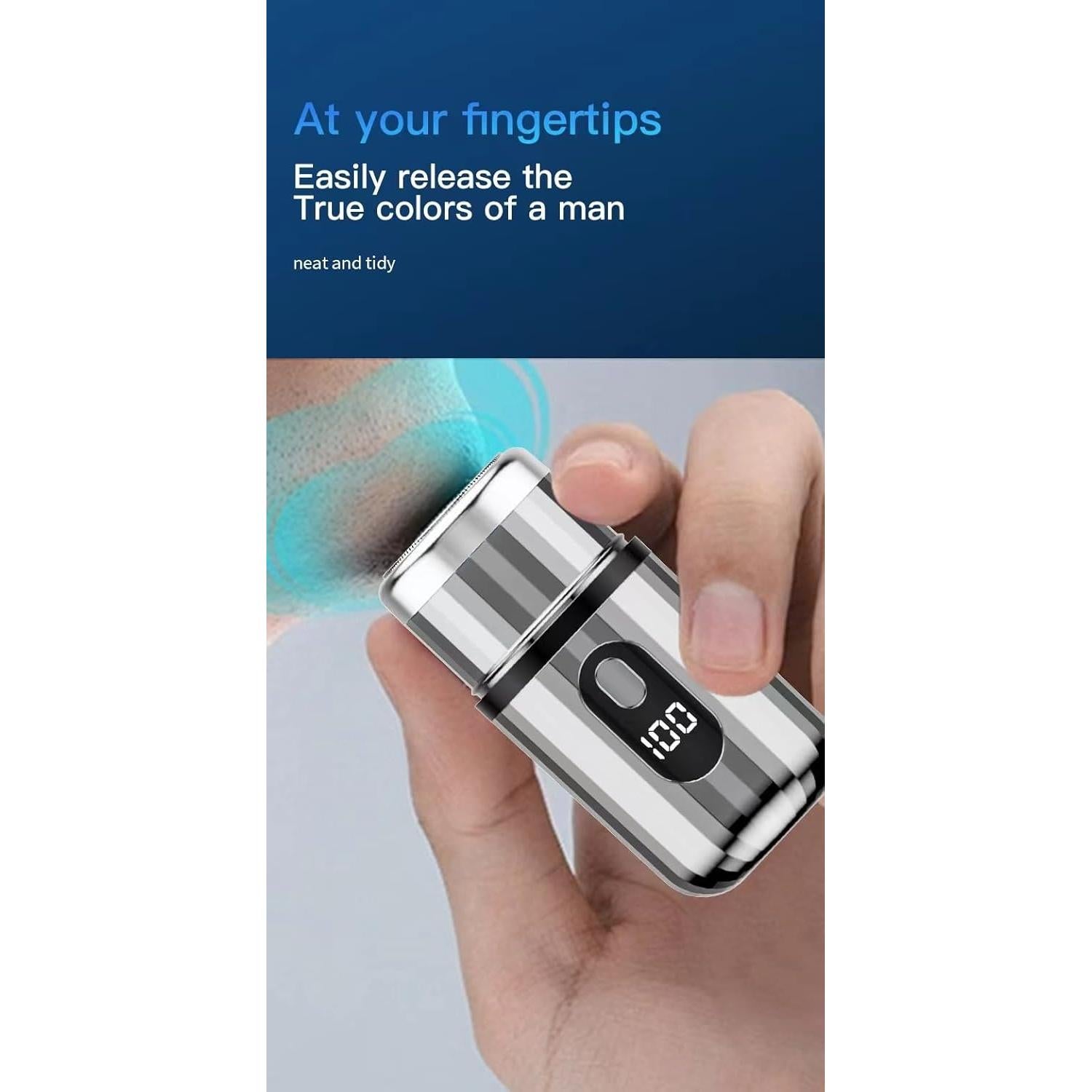 Mini Afeitadora Eléctrica Portátil XBllcyiv Carga Tipo-C Unisex