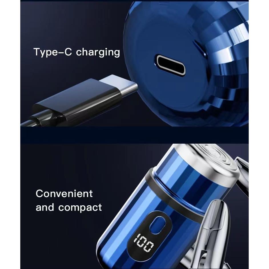 Mini Afeitadora Eléctrica Portátil XBllcyiv Carga Tipo-C Unisex