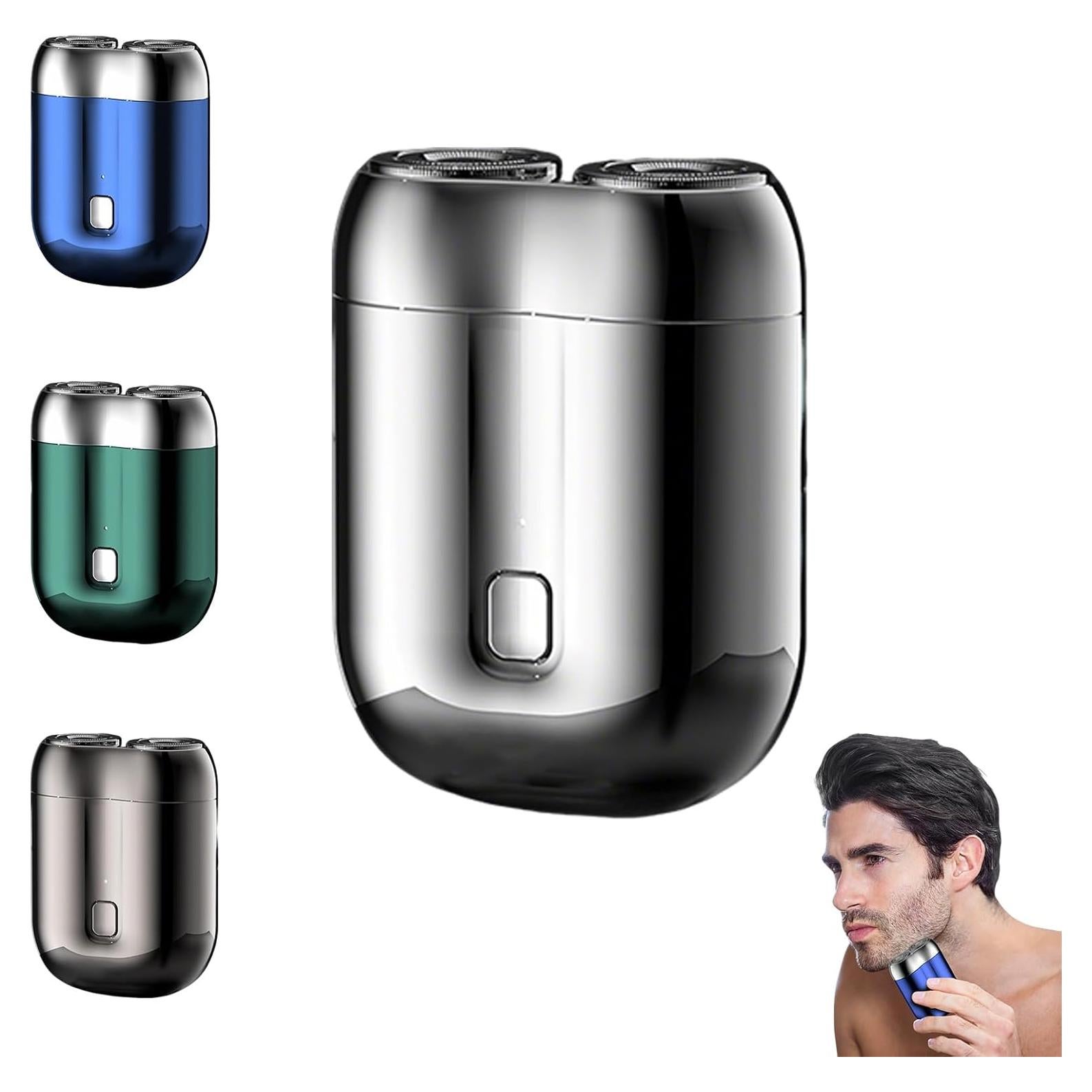 Afeitadora Eléctrica Mini Impermeable DEWADE Doble Cabezal