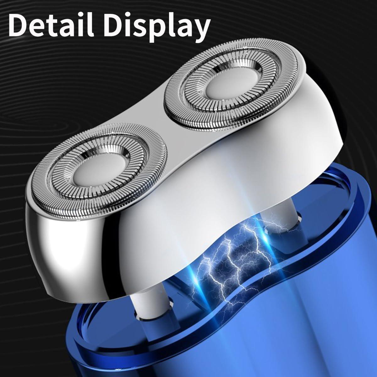 Afeitadora Eléctrica Mini Impermeable DEWADE Doble Cabezal