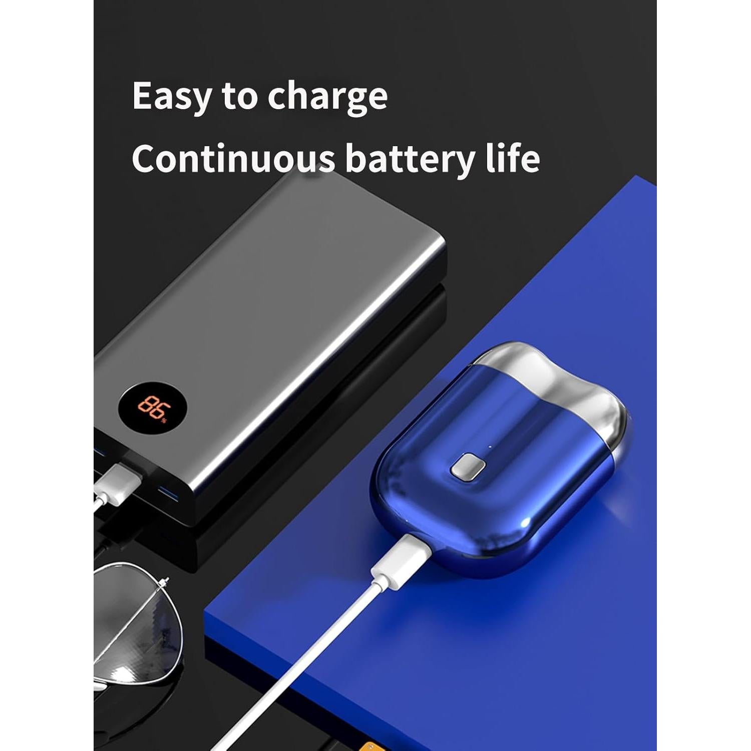 Afeitadora Eléctrica Mini Impermeable DEWADE Doble Cabezal