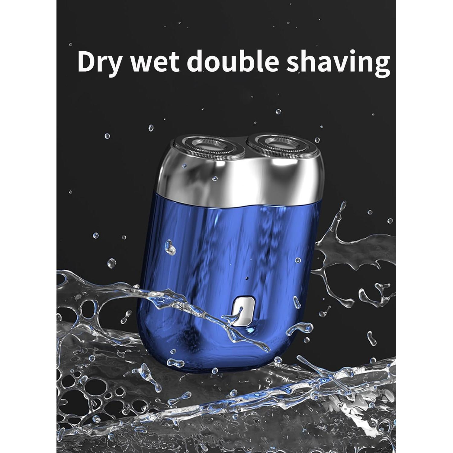 Afeitadora Eléctrica Mini Impermeable DEWADE Doble Cabezal