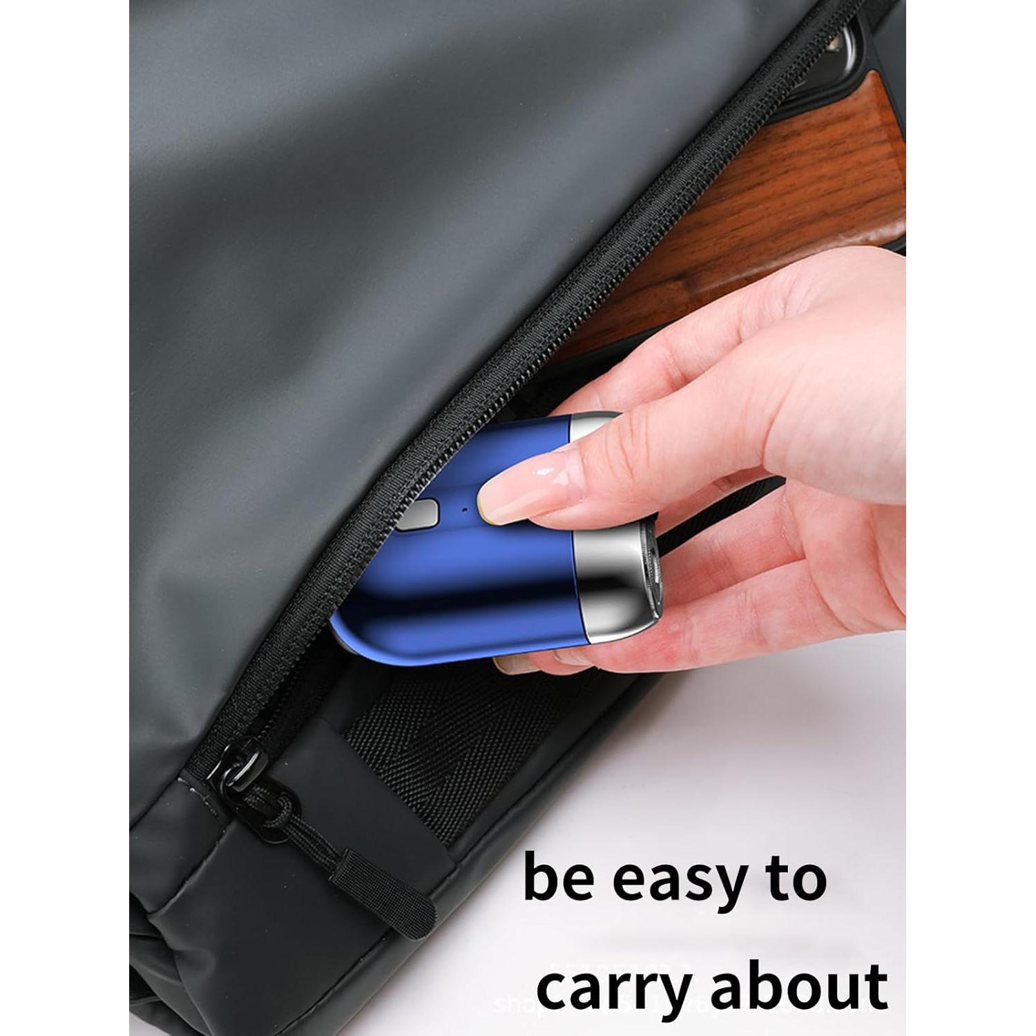 Afeitadora Eléctrica Mini Impermeable DEWADE Doble Cabezal