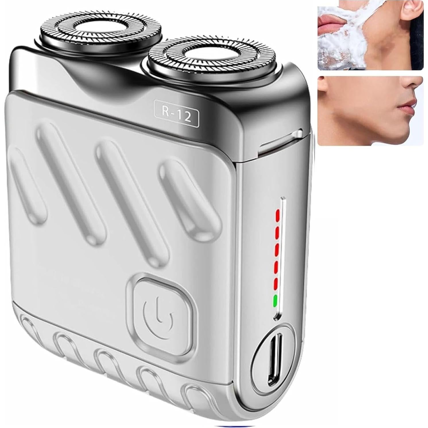 Afeitadora Eléctrica Portátil para Hombres - Carga Rápida USB-C