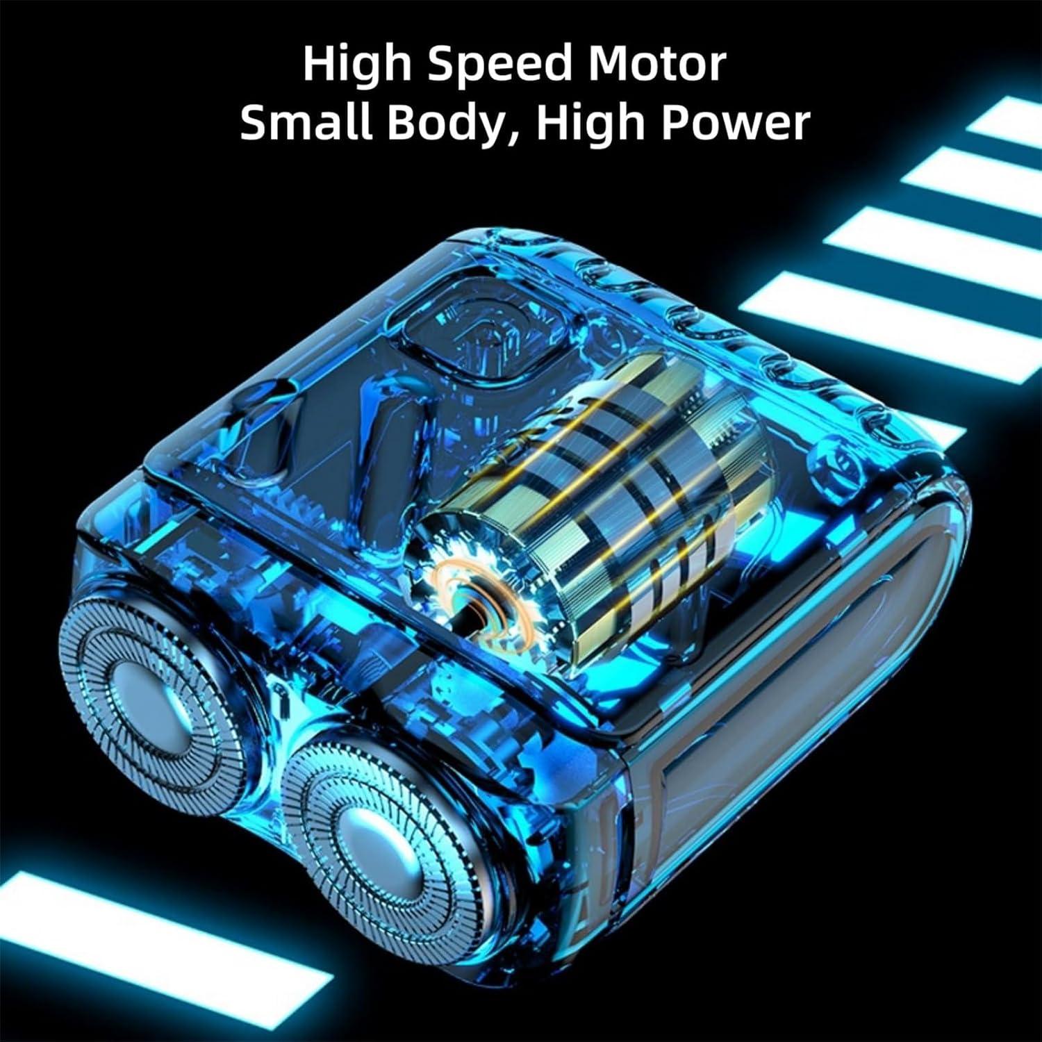 Afeitadora Eléctrica Portátil para Hombres - Carga Rápida USB-C