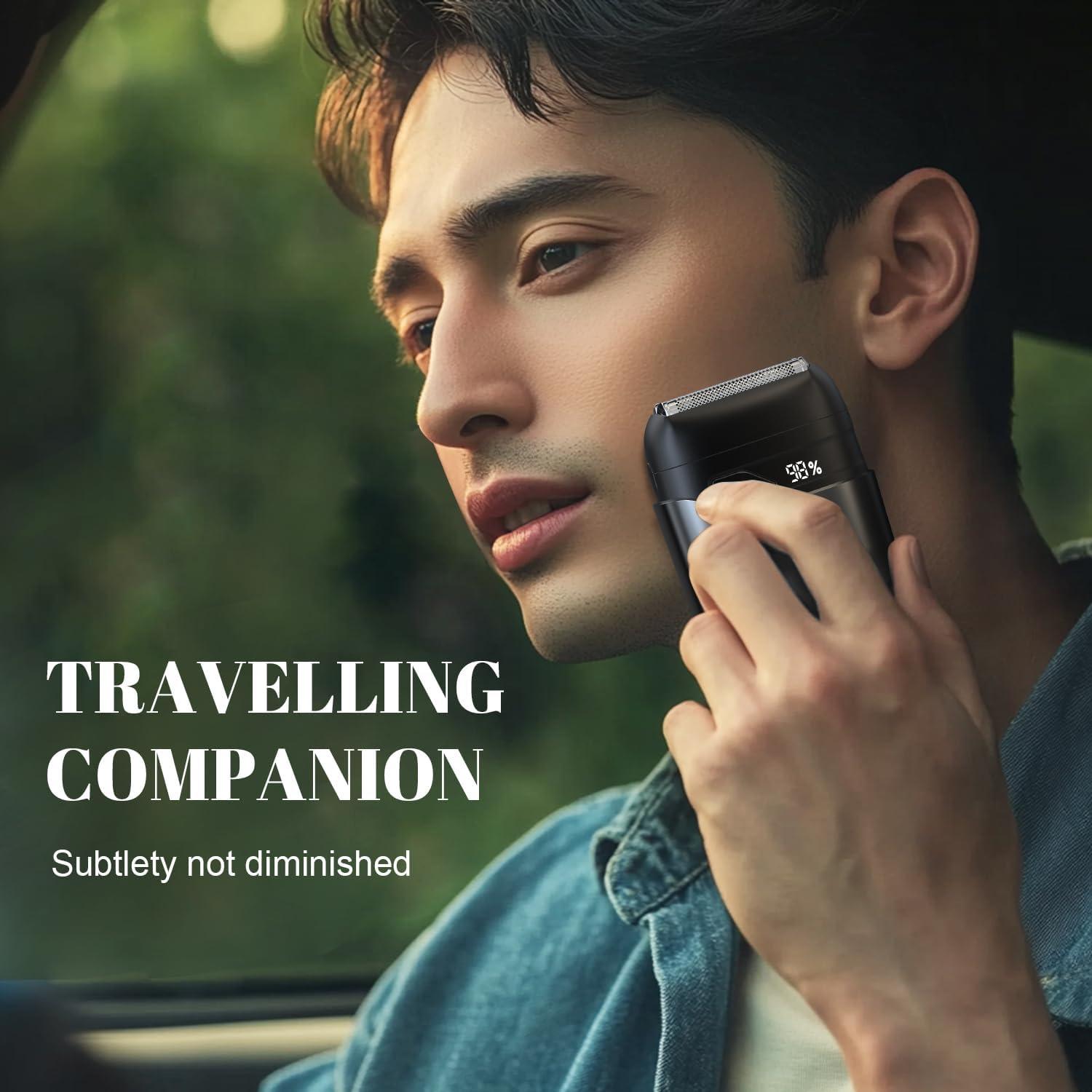 Afeitadora eléctrica Tulzim MS-9703 con 3 cabezales y IPX7