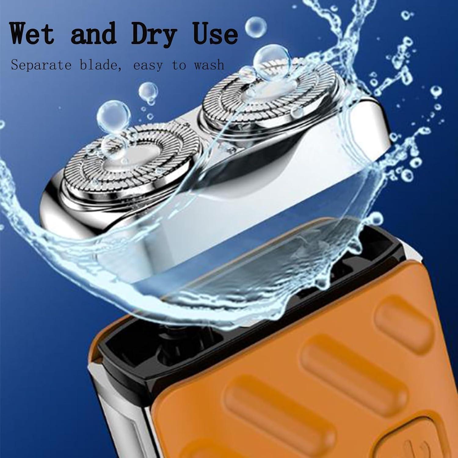 Afeitadora Eléctrica Yuaonew Mini 2-en-1 Portátil Negra