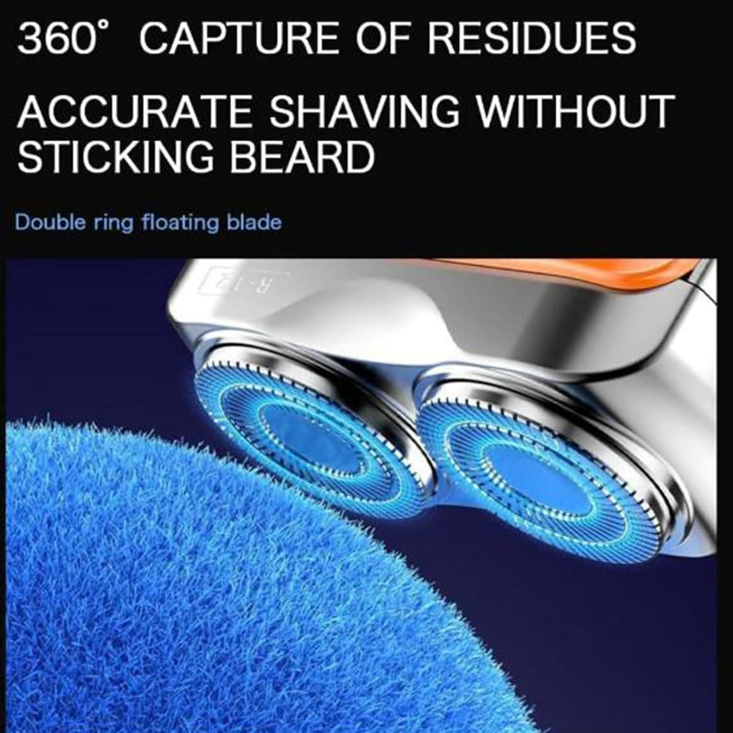 Afeitadora Eléctrica Yuaonew Mini 2-en-1 Portátil Negra