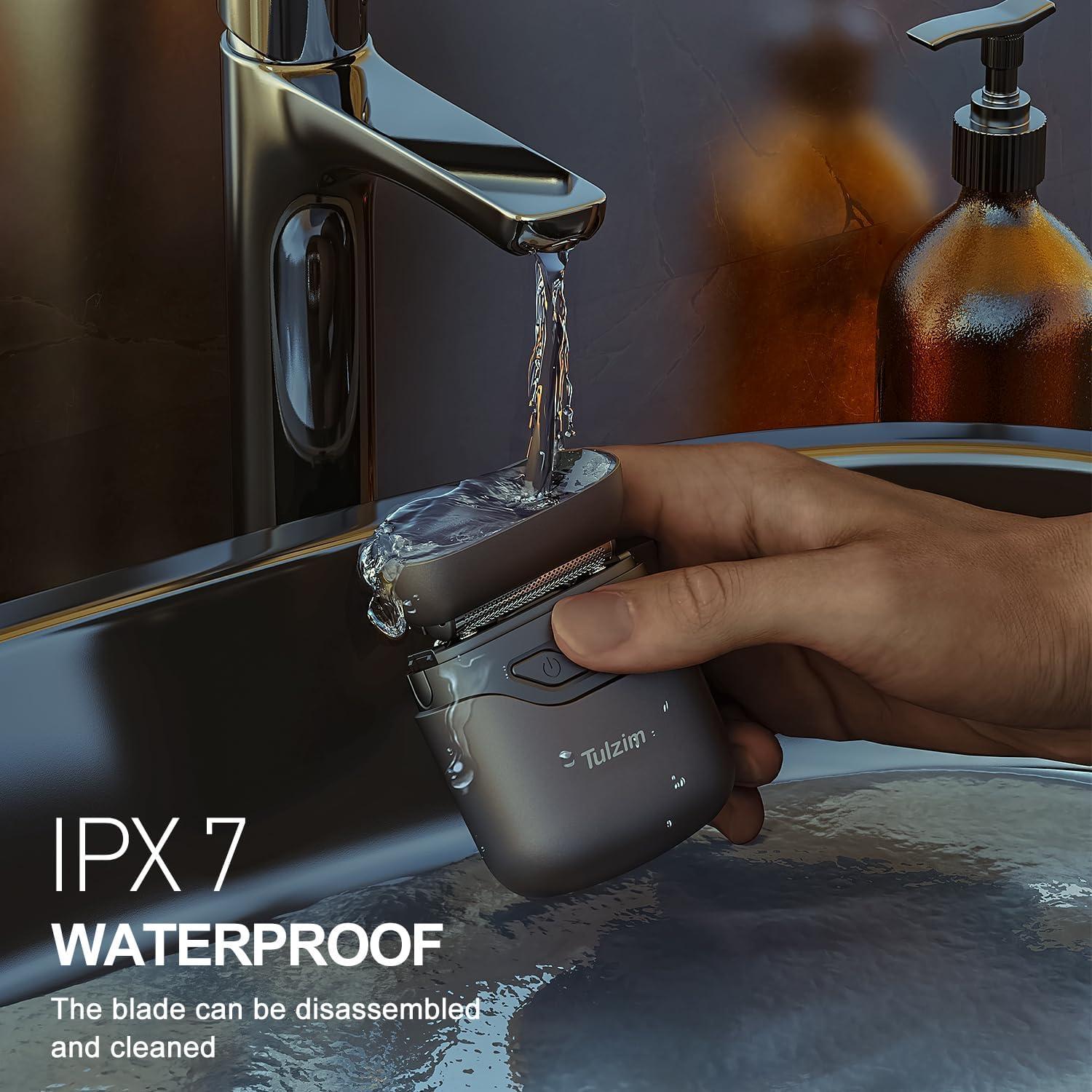 Mini Afeitadora Eléctrica Tulzim MS-9703 Impermeable USB