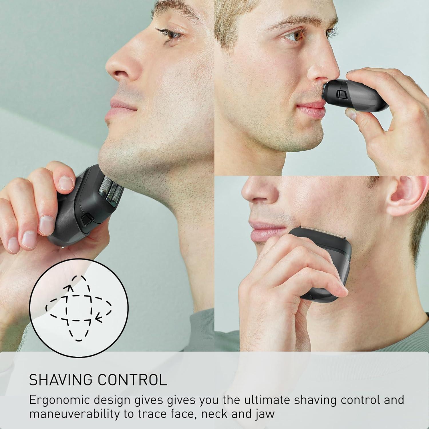 Afeitadora eléctrica de viaje Panasonic ES-CM3A, USB-C, 3 cuchillas