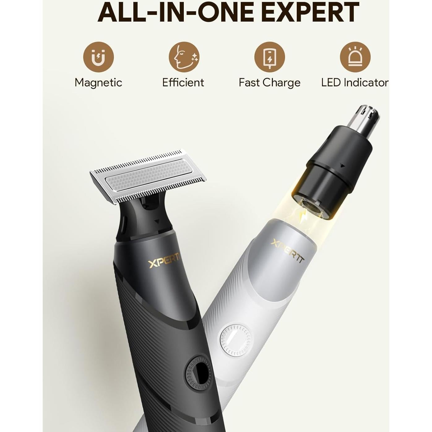 Afeitadora Eléctrica Xpert T Roleader Carga Rápida 90 min Uso