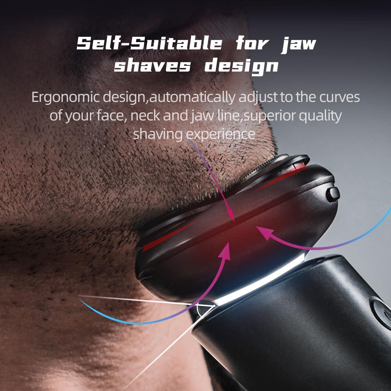 Afeitadora Eléctrica Beici Serie X2 3D Impermeable Carga Tipo-C