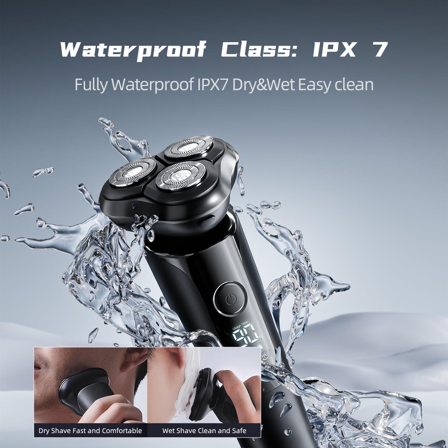 Afeitadora Eléctrica Beici Serie X2 3D Impermeable Carga Tipo-C