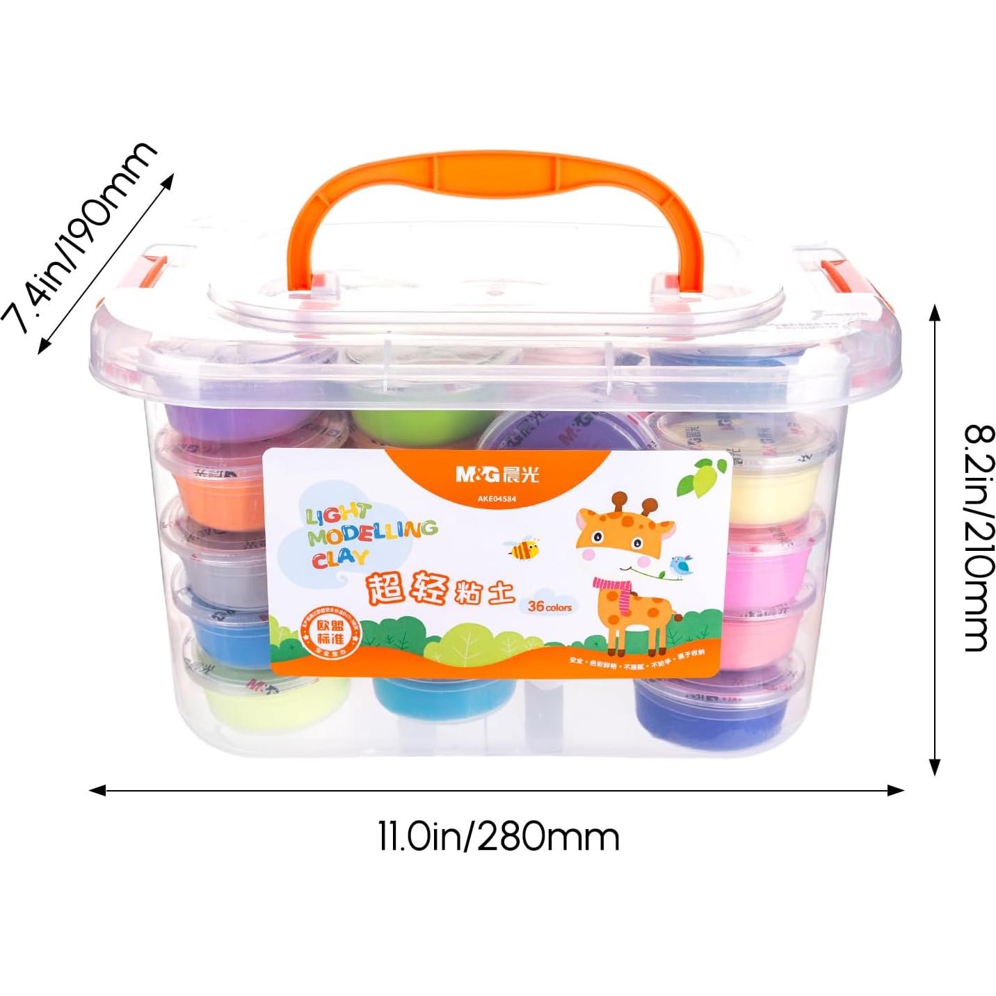 Kit de Arcilla M&G 36 Colores No Tóxica para Niños