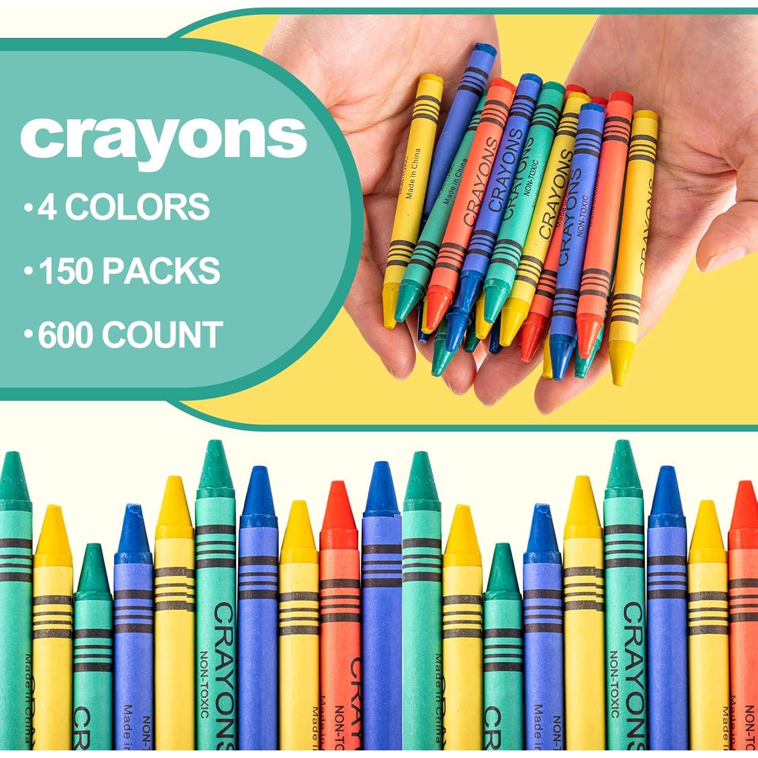 Set de 600 Crayones RAIHOMKIT Jumbo Multicolor 4 Colores