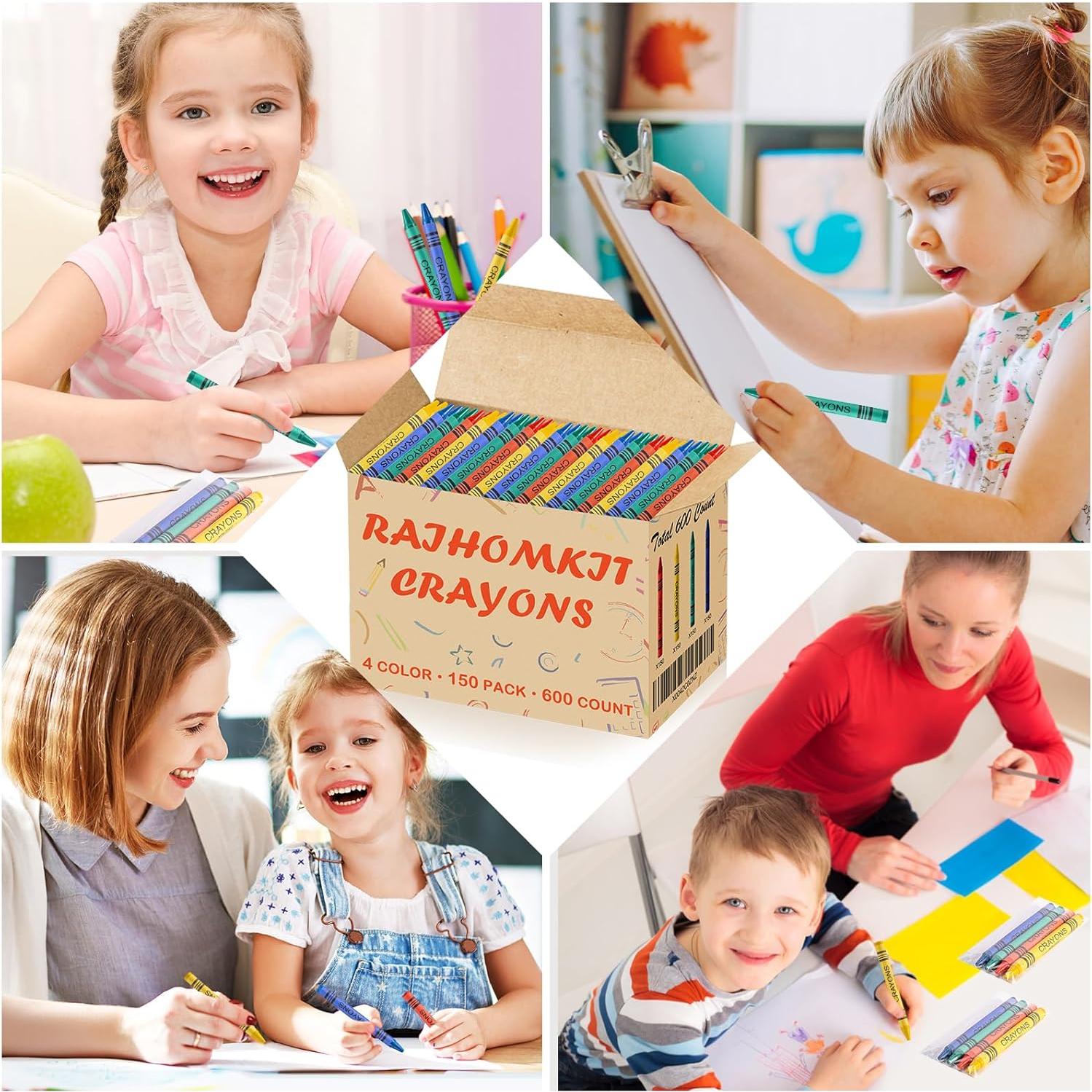 Set de 600 Crayones RAIHOMKIT Jumbo Multicolor 4 Colores
