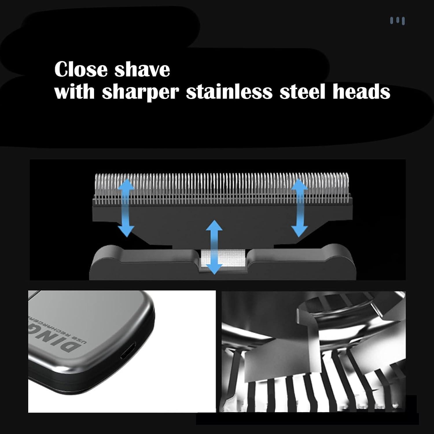 Afeitadora Eléctrica Recargable HIENA Ultra Delgada 9cm