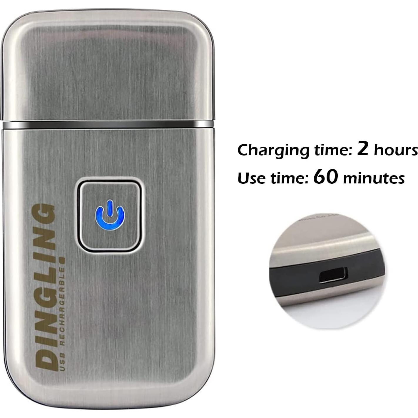 Afeitadora Eléctrica Recargable HIENA Ultra Delgada 9cm