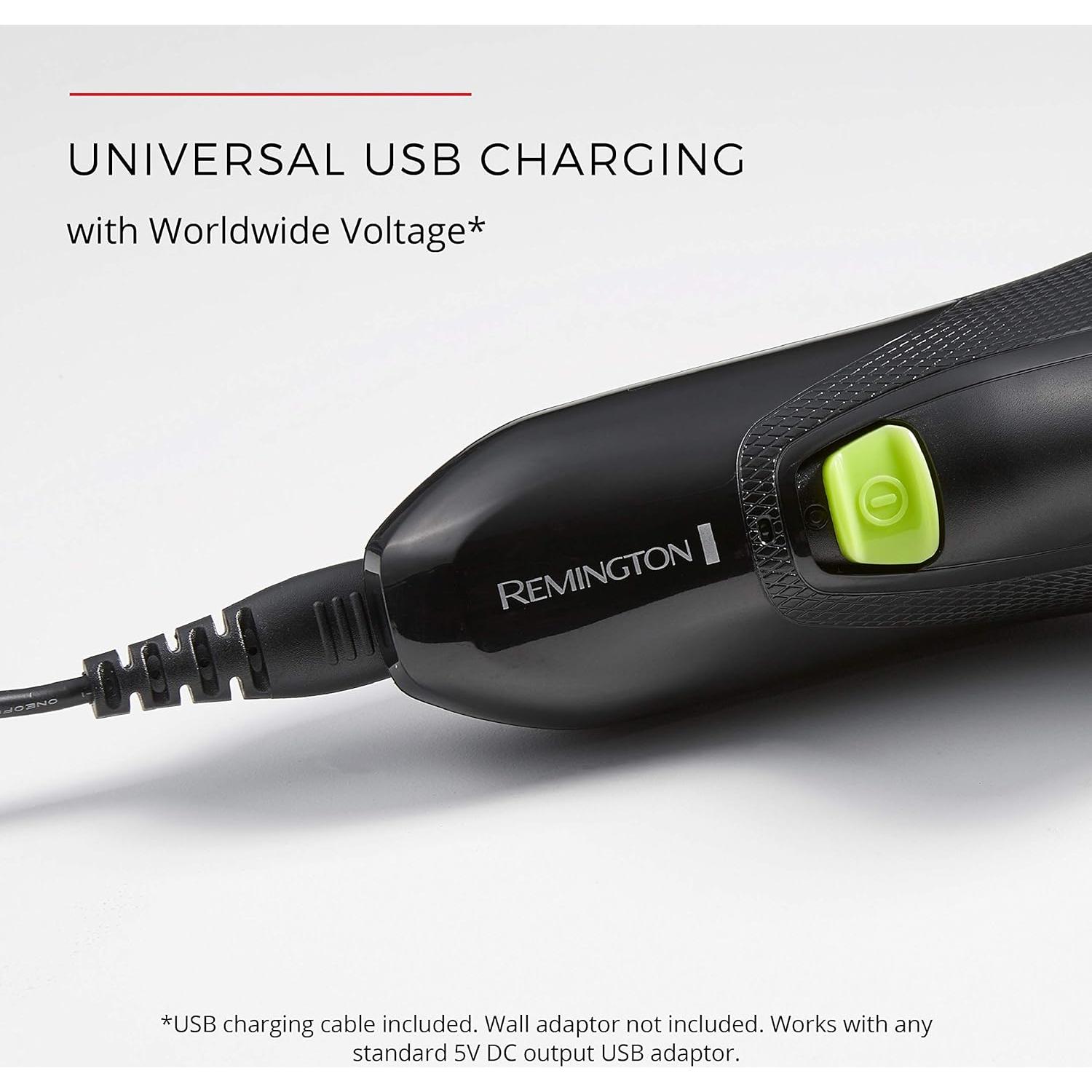 Afeitadora Rotativa Remington Ultra Style PR1320 40 min Negro/Verde