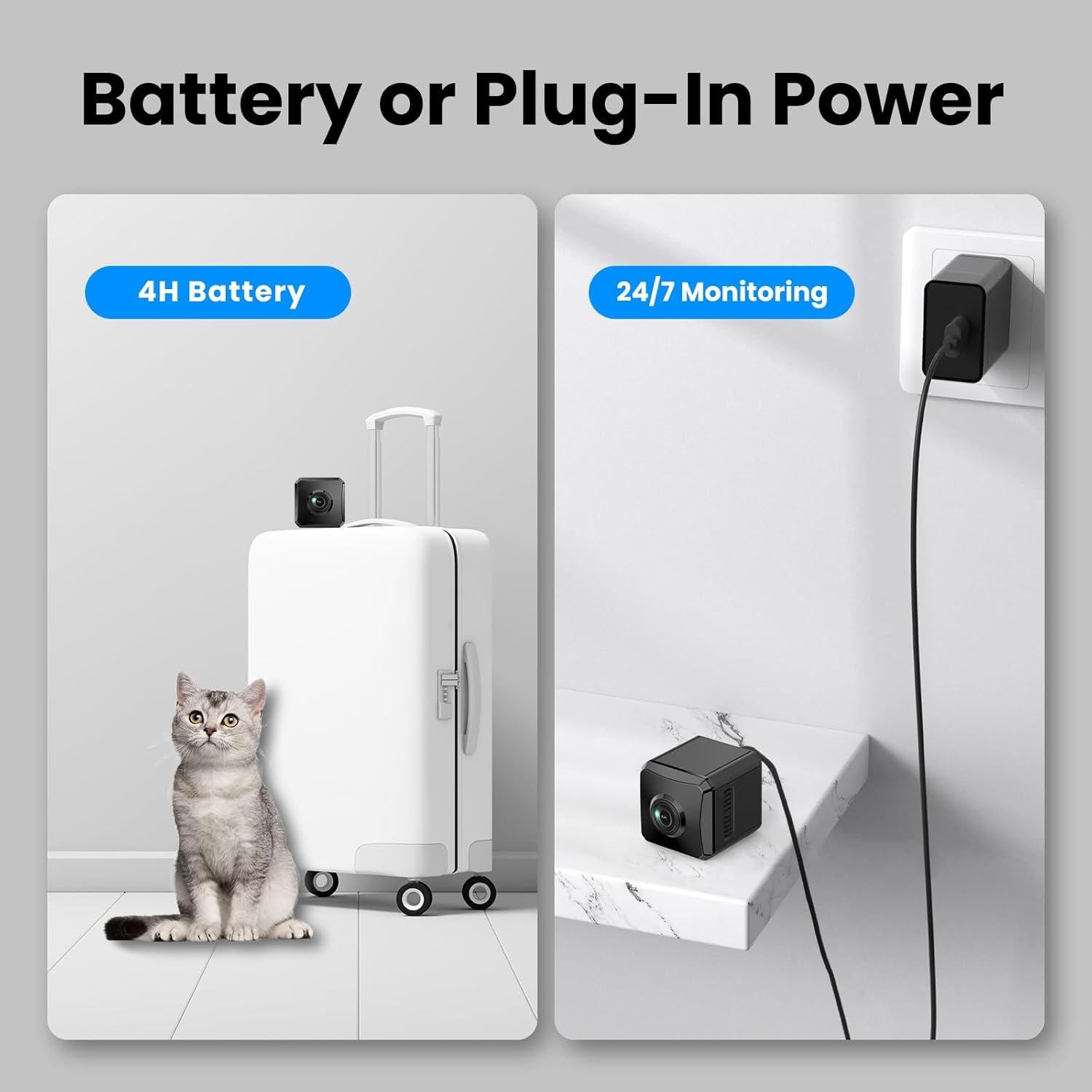 Cámara de Seguridad Inalámbrica VIDCASTIVE V12 1080P HD