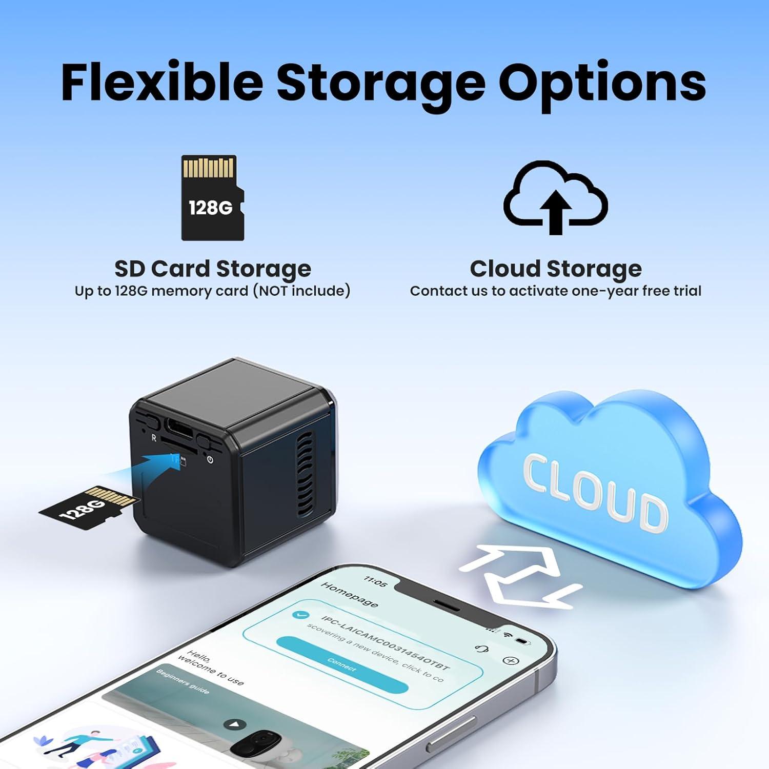 Cámara de Seguridad Inalámbrica VIDCASTIVE V12 1080P HD