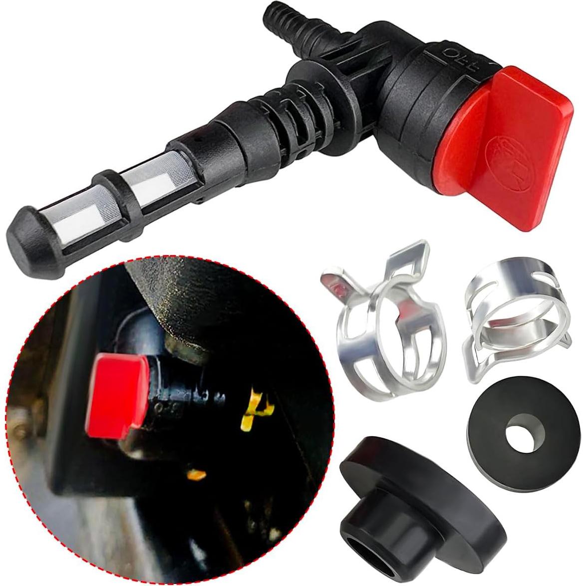 Válvula de Cierre de Gas Darlingao 90° + Abrazaderas y Grommets