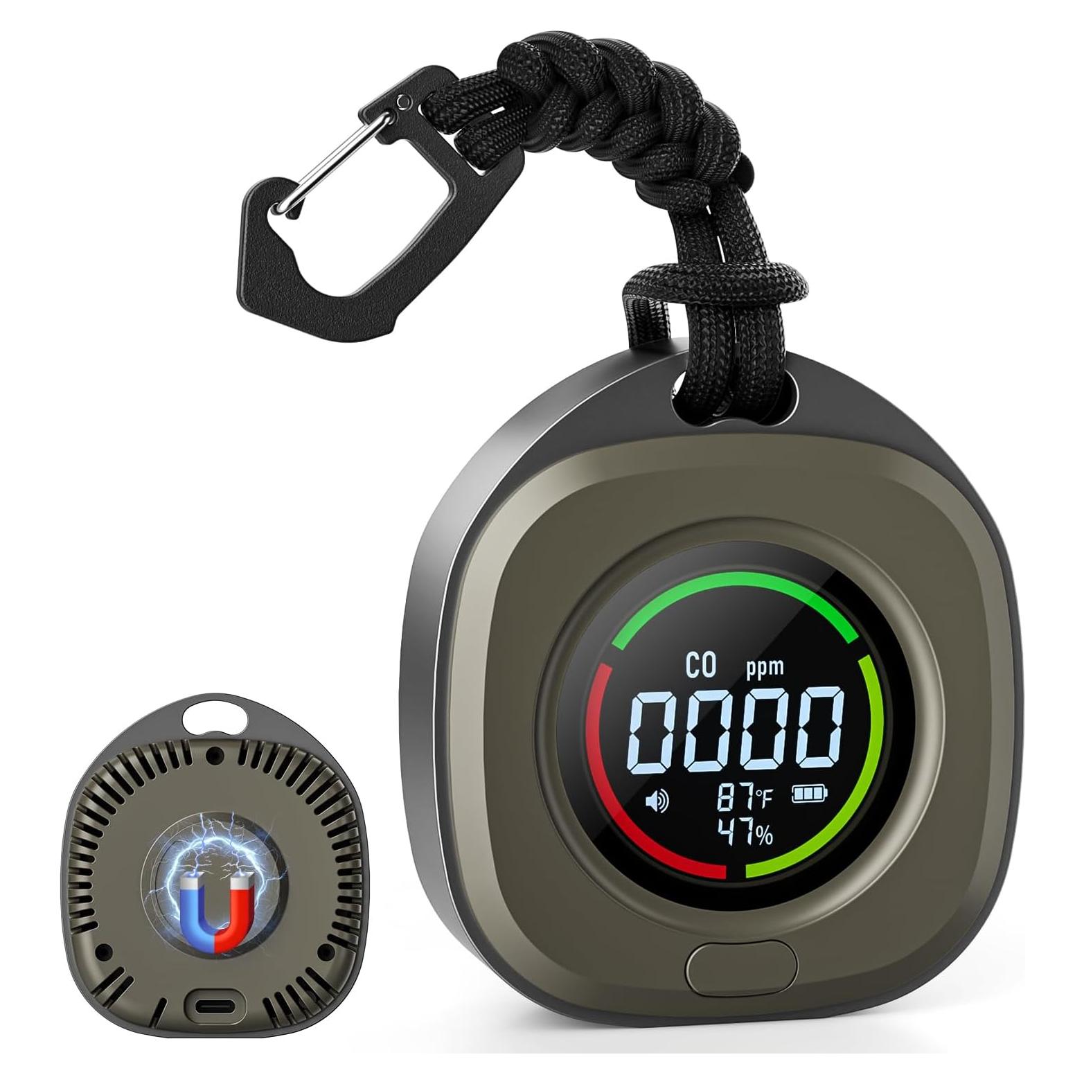 Detector de Monóxido de Carbono Portátil PRIMBARBER K5D 3-en-1