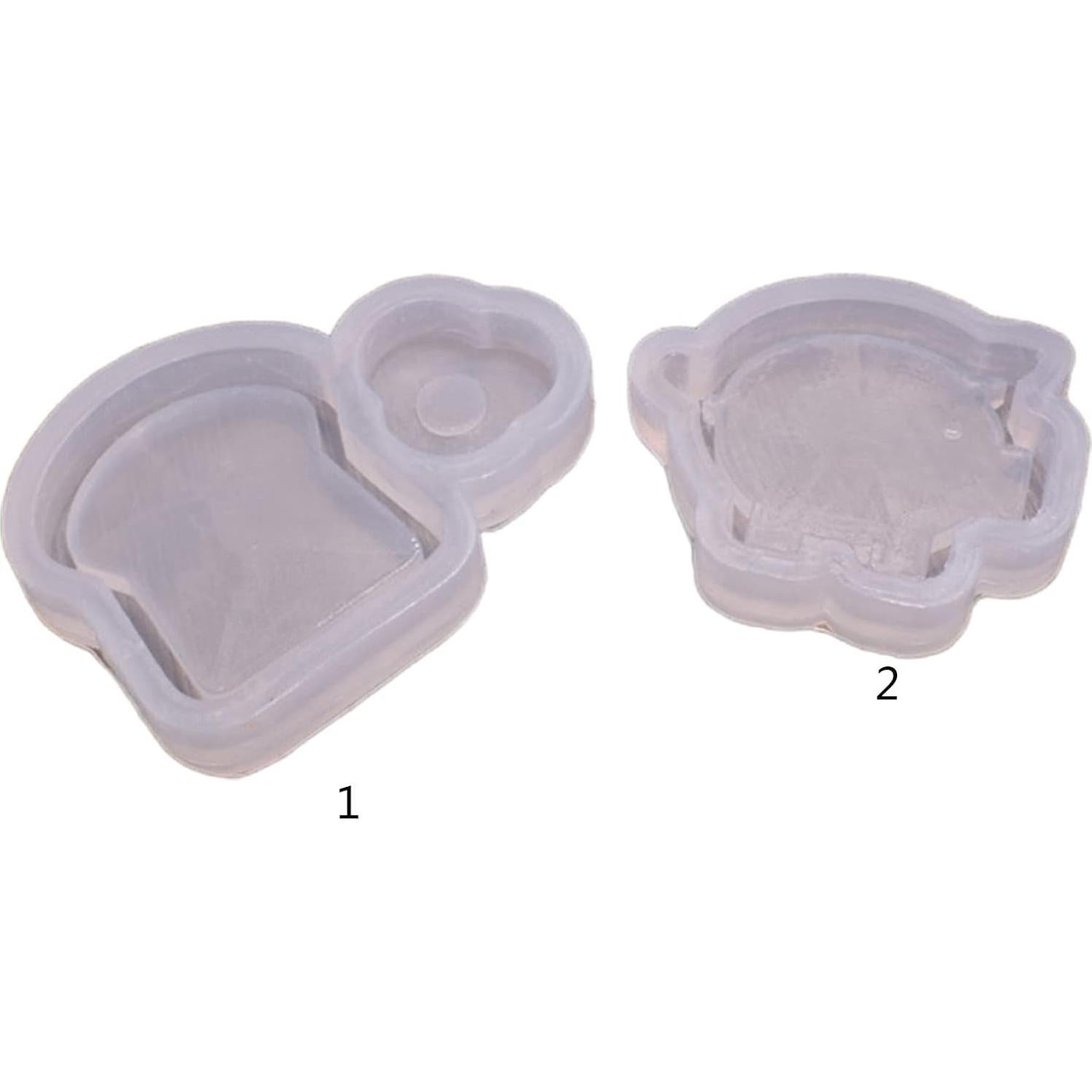 Juego de Moldes de Silicona Epóxica para Joyas - Pan y Cerdo
