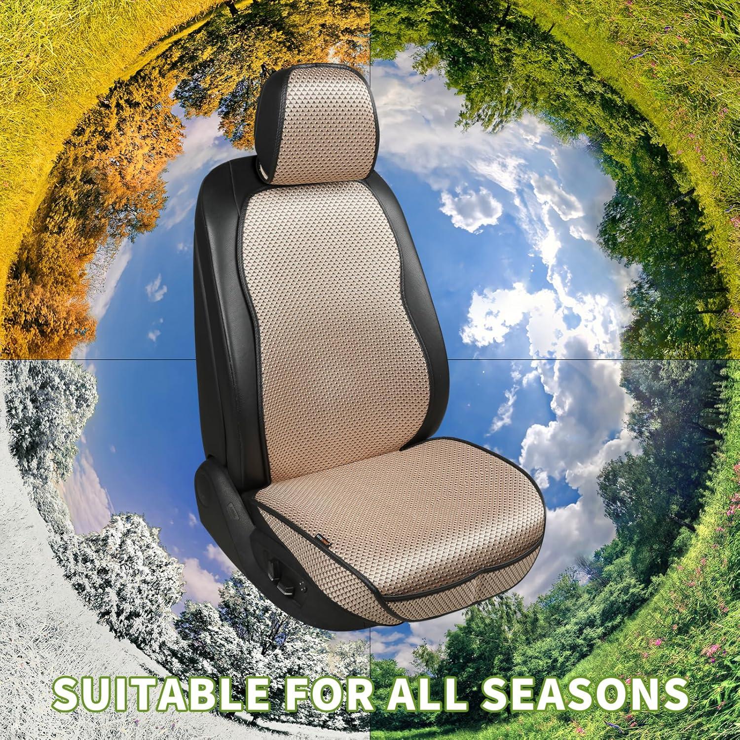 Cubierta de Asiento de Auto Newer Beige Universal 1PCS