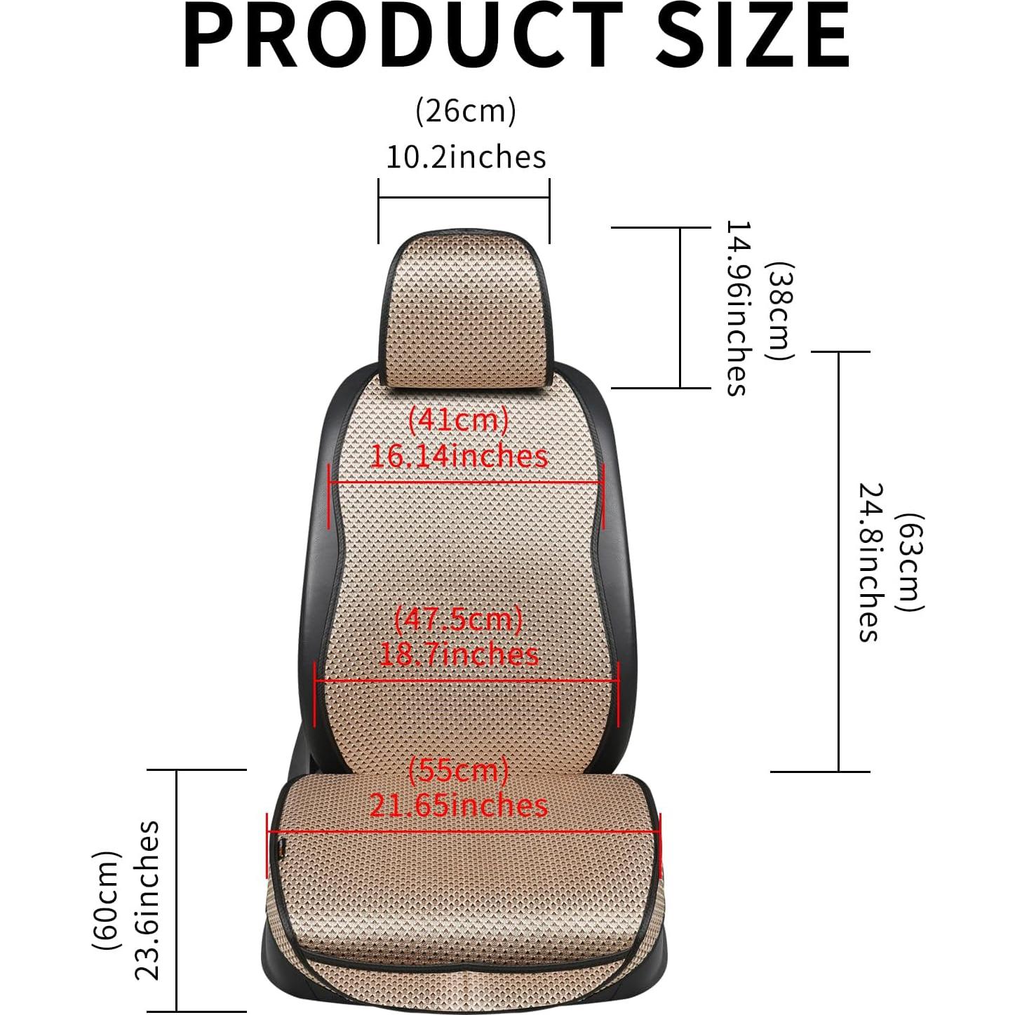 Cubierta de Asiento de Auto Newer Beige Universal 1PCS